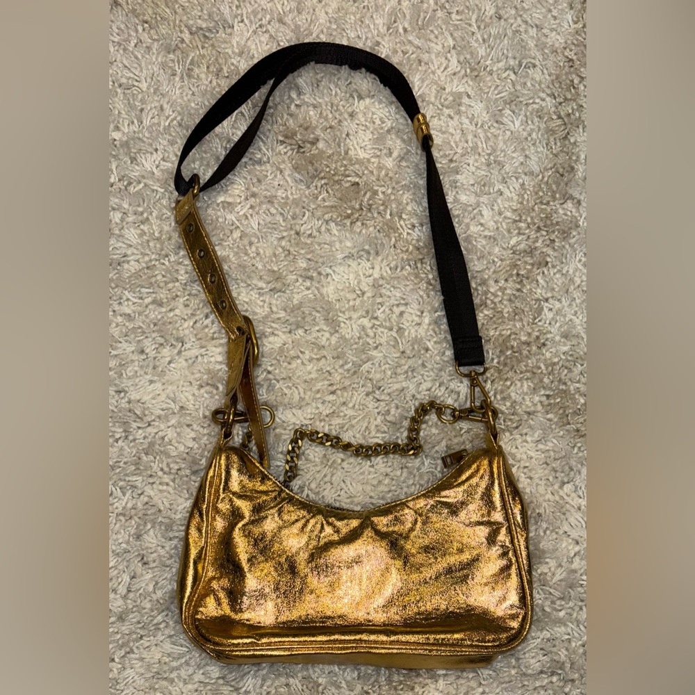 Zara Gold Rocker Crossbody Purse - Picture 3 of 11